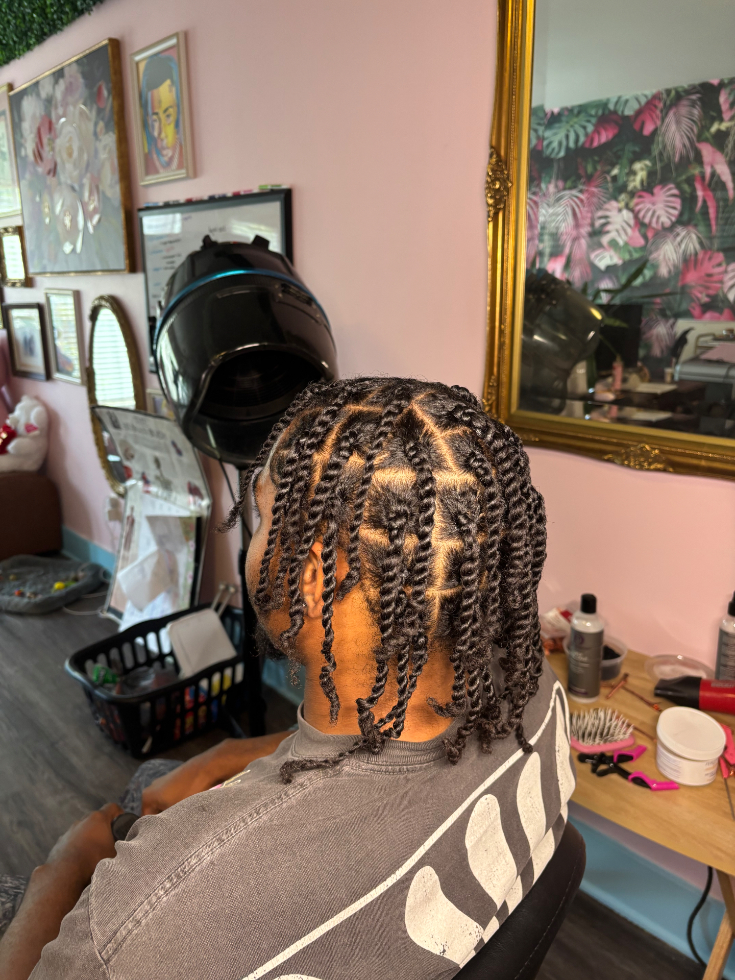 Men's two-strand twists
